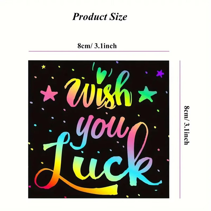 Scratch Art Kit with Note Cards | Colour-Reveal Scratch Painting Cards | Creative Activity for Kids and Adults