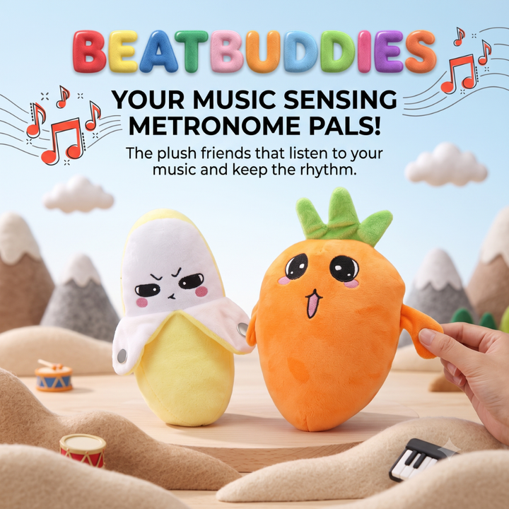 Sensing Rhythm Plush Toy | Moves To Music, Fruit Characters