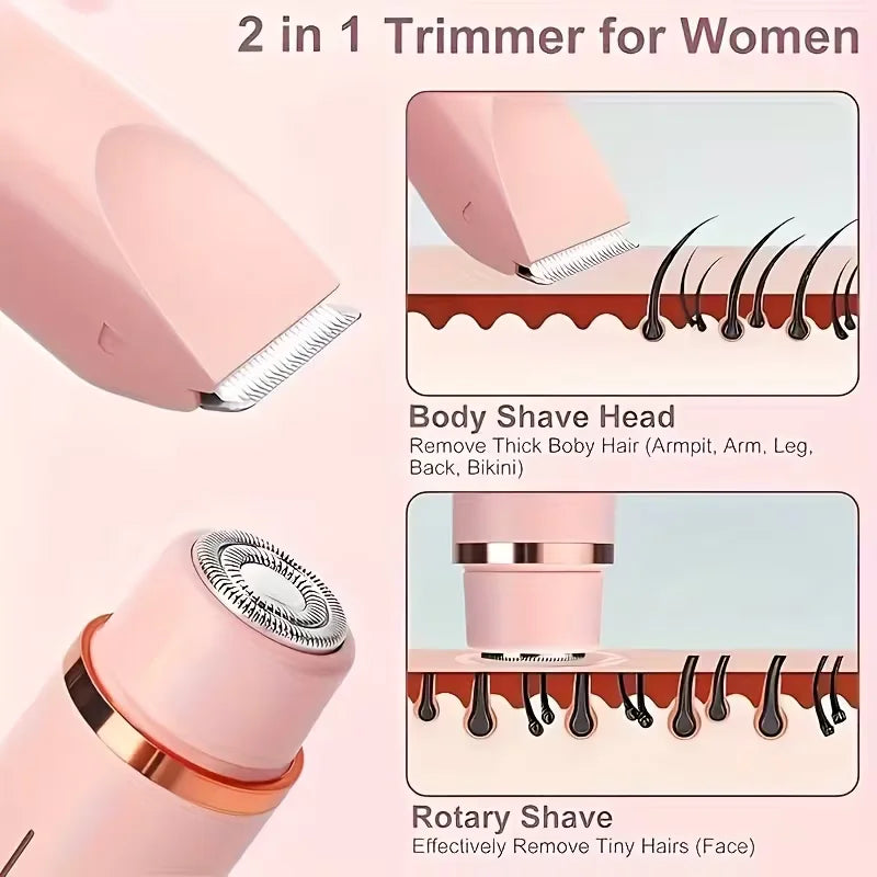 Shaver | Two Interchangeable Heads, Cordless