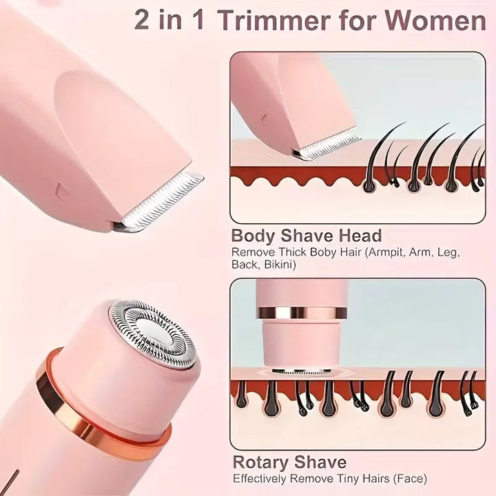 Shaver | Two Interchangeable Heads, Cordless