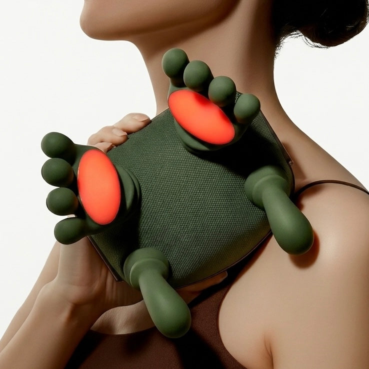 Shiatsu Neck &amp; Shoulder Massager with Heat | Wireless | 3 Speed Settings | 15-Min Timer