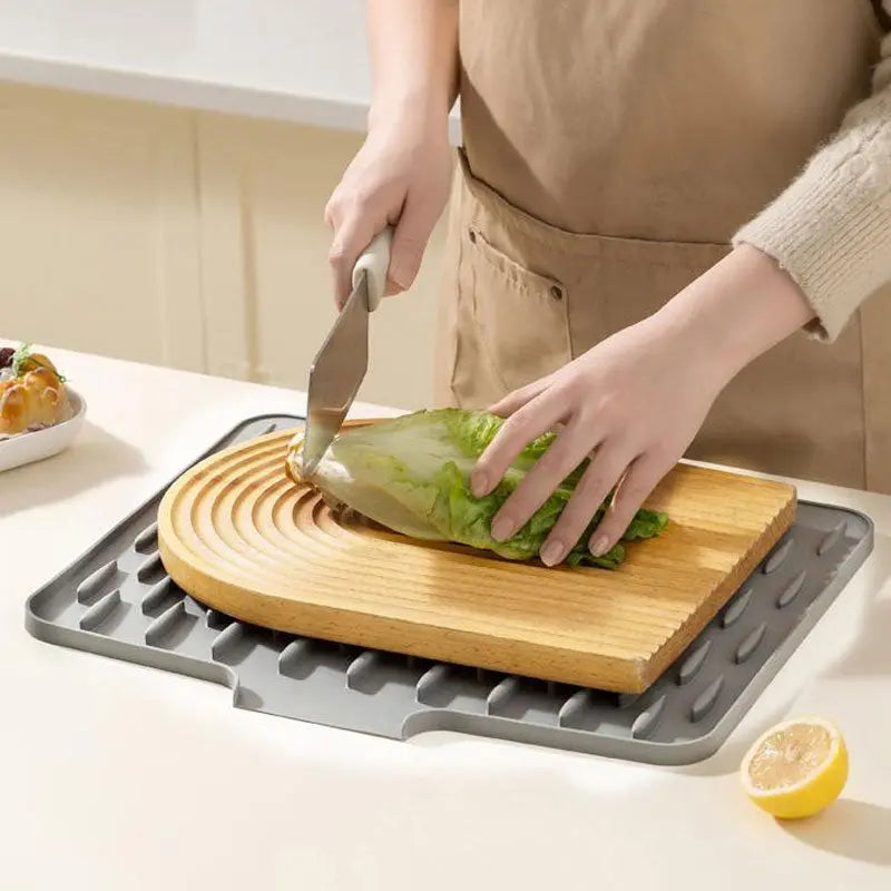 Silicone Drip Mat | Dish Drying Pad with Heat Resistance for Sink &amp; Worktop