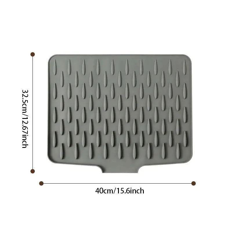 Silicone Drip Mat | Dish Drying Pad with Heat Resistance for Sink &amp; Worktop