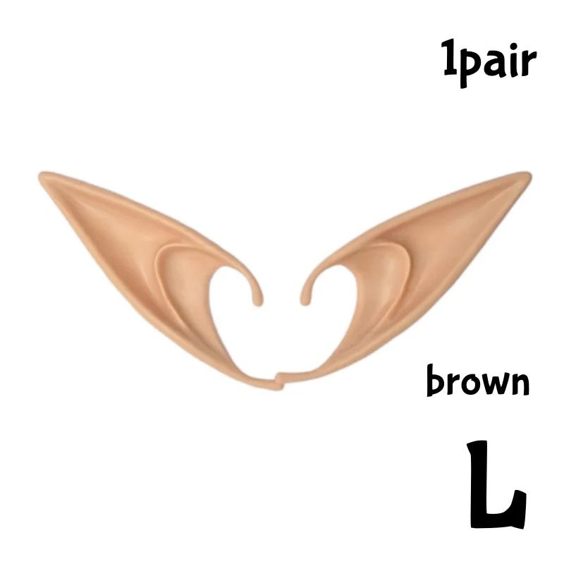 Silicone Elf Ears Cosplay Costume Prop | Hook-On Fit, No Glue Needed | Reusable, Paintable, Skin-Friendly Silicone