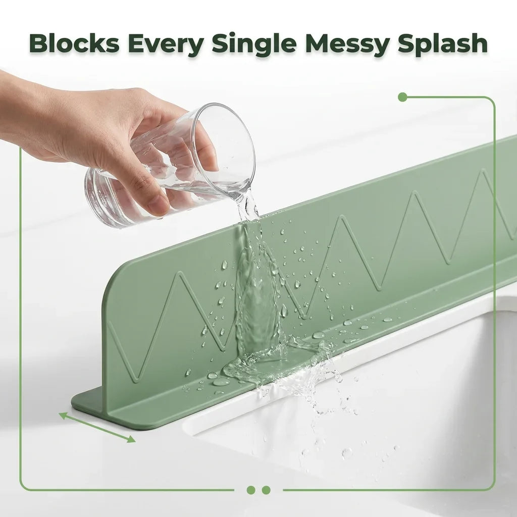Sink Splash Guard Suction Plate | Heavy-Duty Suction Cups | Protects Marble and Granite Countertops from Moisture Damage