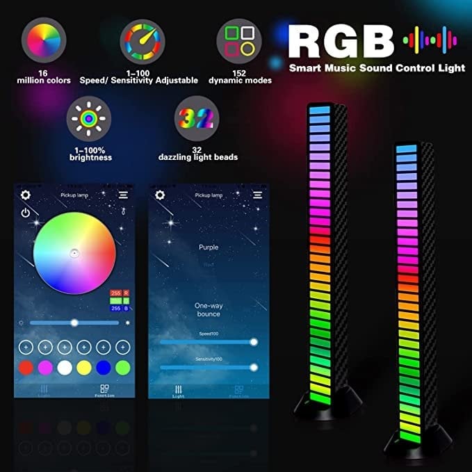 Smart Bulb RGB Bluetooth App-Controlled Sound-Reactive with 8 Dynamic Modes