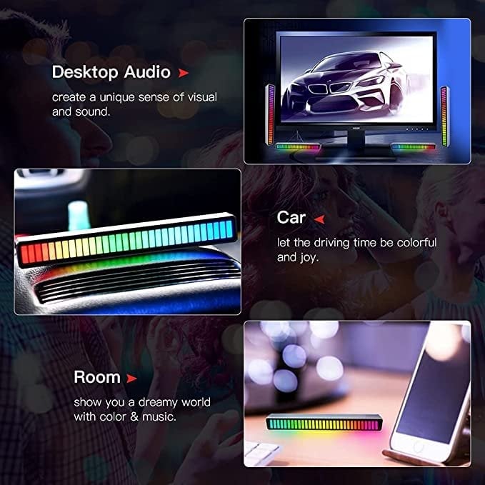 Smart Bulb RGB Bluetooth App-Controlled Sound-Reactive with 8 Dynamic Modes