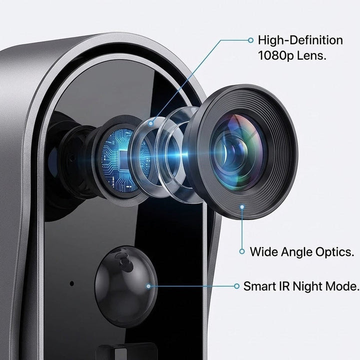 Smart Home Video Doorbell | Battery Powered WiFi Camera with Two-Way Talk and Motion Alerts