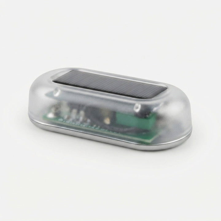 Solar Alarm Light LED Car Anti-Theft Deterrent Adhesive with 5-Second Flash
