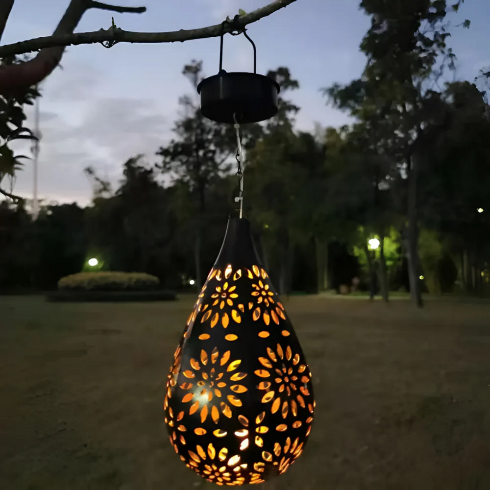Solar Garden Light Black Stainless Steel | 42 cm, Dusk to Dawn LED | IP65 Weatherproof, Cable-Free Installation