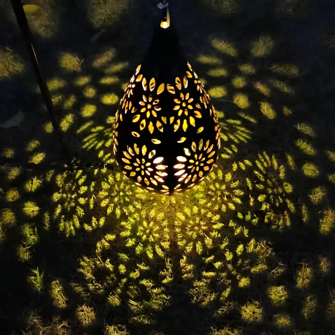 Solar Garden Light Black Stainless Steel | 42 cm, Dusk to Dawn LED | IP65 Weatherproof, Cable-Free Installation