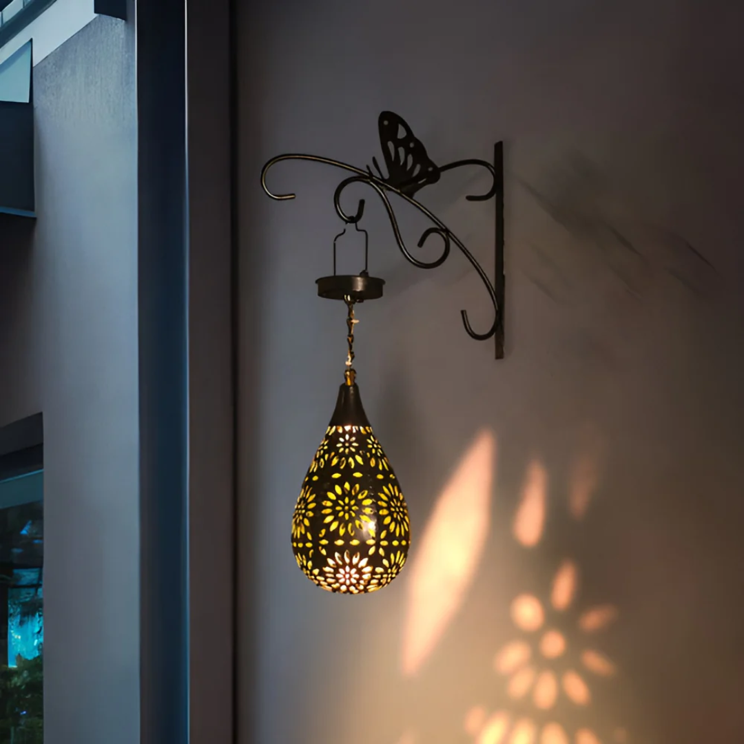 Solar Garden Light Black Stainless Steel | 42 cm, Dusk to Dawn LED | IP65 Weatherproof, Cable-Free Installation