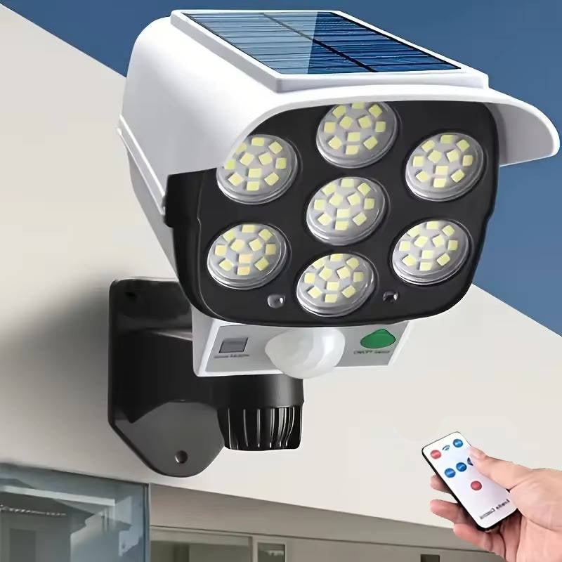Solar Motion Sensor Light 77 LED | 2000 Lumens, 360 Degree Rotation, 3 Modes | Waterproof IP65 Outdoor Security