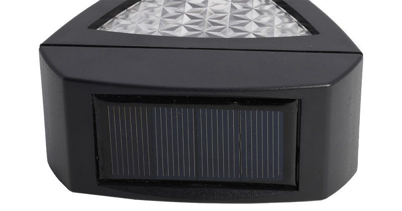 Solar Wall Lamp Black Metal | 25 x 10 x 15 cm | IP65 Weatherproof, Dusk-to-Dawn Sensor, 50,000 Hour LED, Patio and Driveway