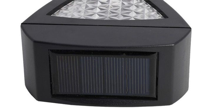 Solar Wall Lamp Black Metal | 25 x 10 x 15 cm | IP65 Weatherproof, Dusk-to-Dawn Sensor, 50,000 Hour LED, Patio and Driveway