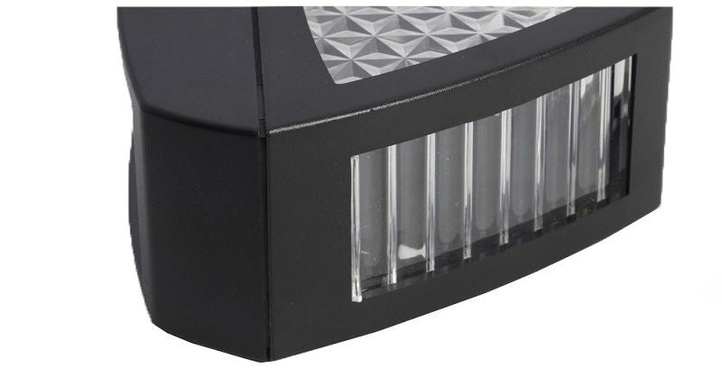 Solar Wall Lamp Black Metal | 25 x 10 x 15 cm | IP65 Weatherproof, Dusk-to-Dawn Sensor, 50,000 Hour LED, Patio and Driveway