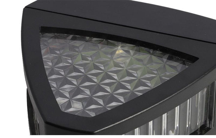 Solar Wall Lamp Black Metal | 25 x 10 x 15 cm | IP65 Weatherproof, Dusk-to-Dawn Sensor, 50,000 Hour LED, Patio and Driveway