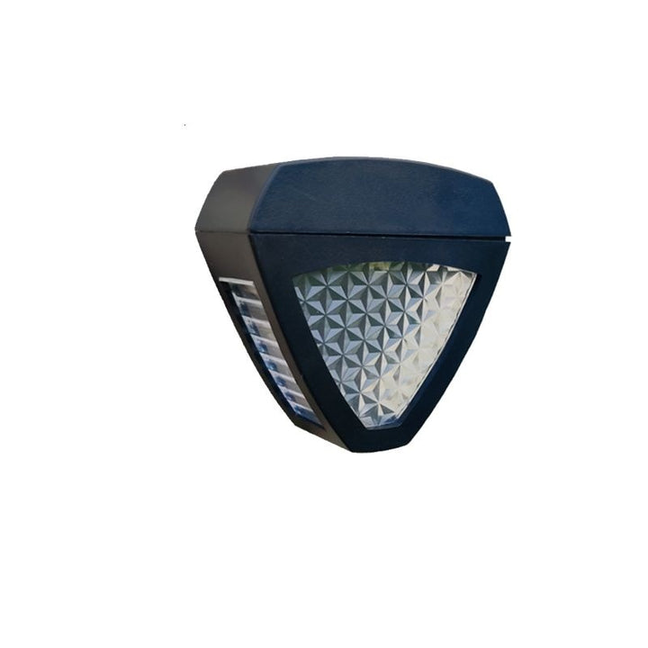 Solar Wall Lamp Black Metal | 25 x 10 x 15 cm | IP65 Weatherproof, Dusk-to-Dawn Sensor, 50,000 Hour LED, Patio and Driveway