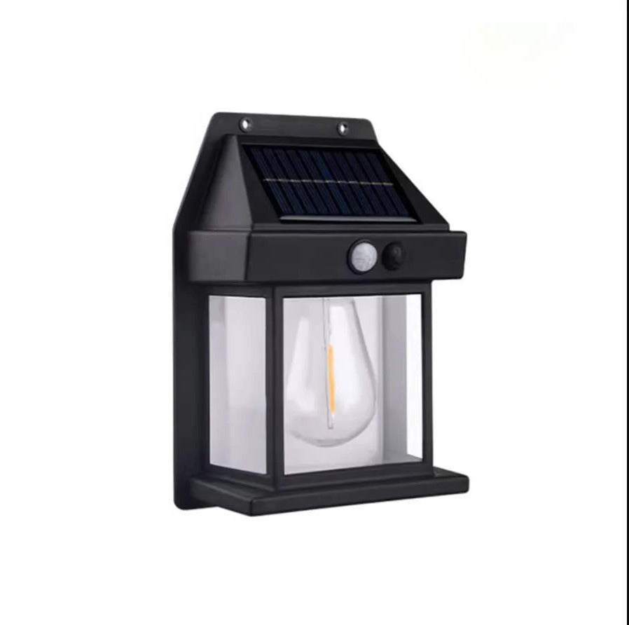Solar Wall Lamp Outdoor Weatherproof 120-Degree Sensor with 3 Lighting Modes