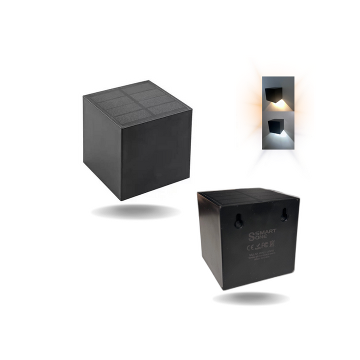 Solar Wall Light ABS Plastic | 2 Colour Modes, Day-Night Sensor | IP65 Waterproof, Rustproof Outdoor Wall Lighting
