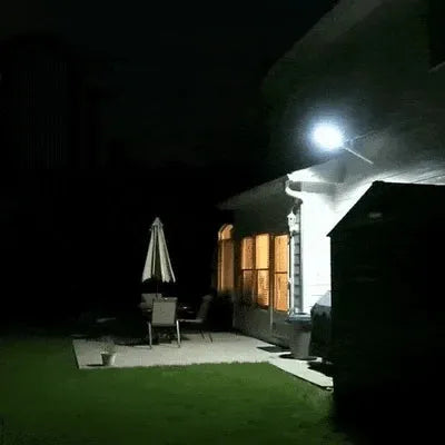 Solar Wall Light with Motion Sensor | Remote Control, Multiple Lighting Modes | Weatherproof ABS, Battery-Free Operation