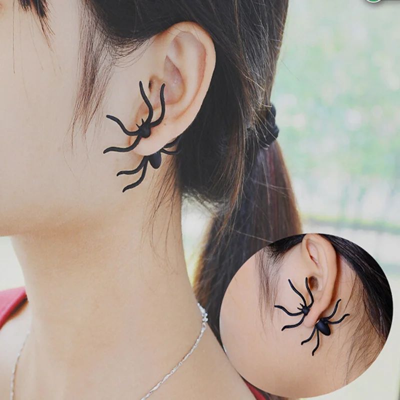 Spider Earrings | 3D Horror Design & Lightweight Comfort