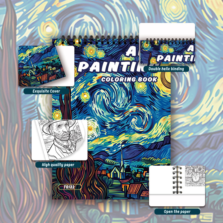 Spiral Colouring Book Adults Thick Paper with Bleed-Resistant Pages