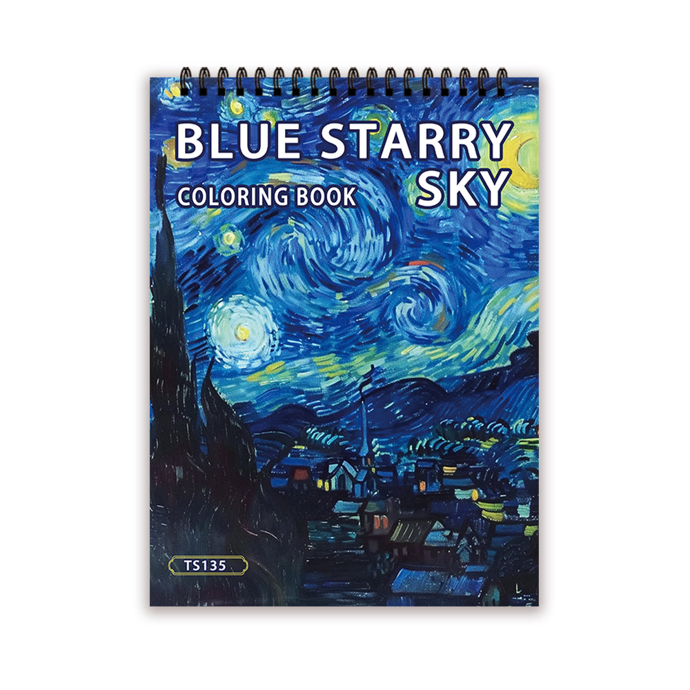 Spiral Colouring Book Adults Thick Paper with Bleed-Resistant Pages