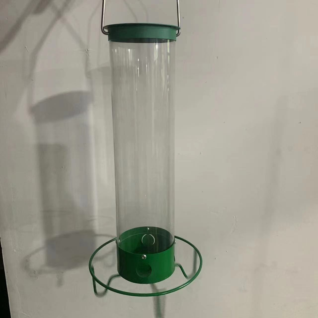Squirrel Proof Bird Feeder Metal | 4-Port Rotating Perch with Large Seed Reservoir | Weather-Resistant Hanging Design