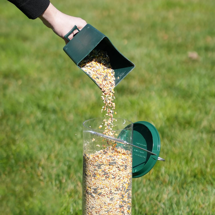 Squirrel Proof Bird Feeder Metal | Rotating Perch Spins Off Squirrels | Weatherproof Men&