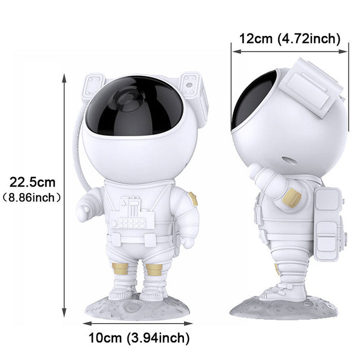 Star Projector with Astronaut Design | 8 Colour Modes, Remote Control &amp; Auto Timer | USB Powered, Rotatable Helmet