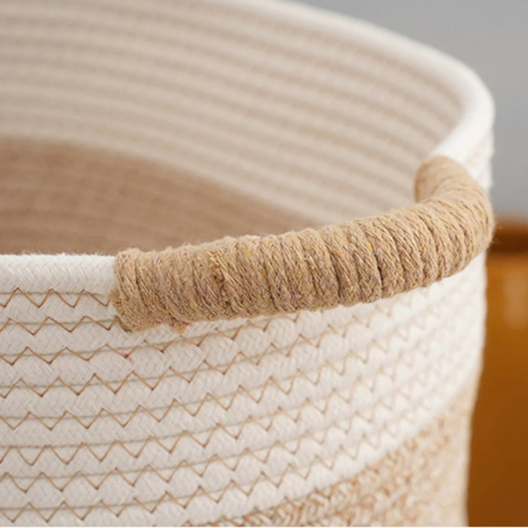 Storage Basket | Coiled Row Build, Side Loop Handles