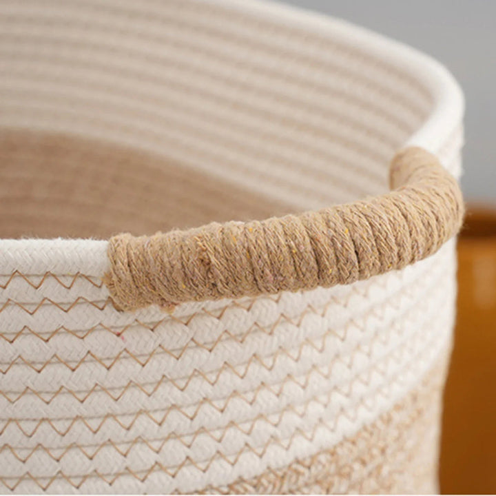 Storage Basket | Coiled Row Build, Side Loop Handles