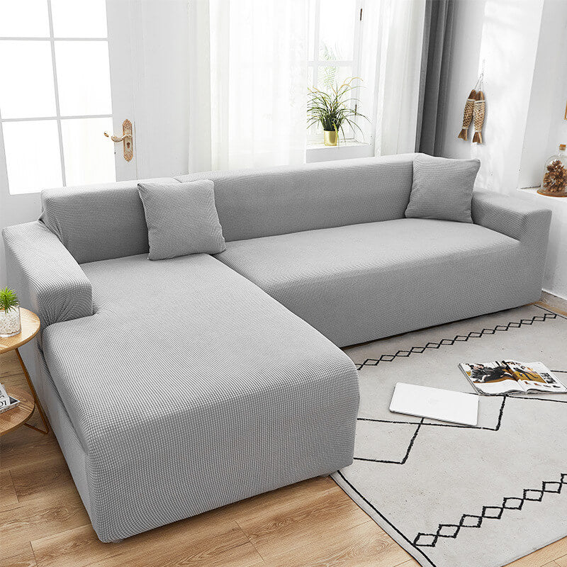 Stretch Sofa Cover Universal Fit Elastic Hem with Non-Slip Foam Strips