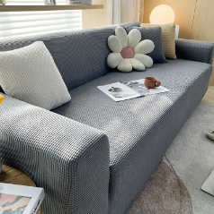 Stretch Sofa Cover Universal Fit Elastic Hem with Non-Slip Foam Strips