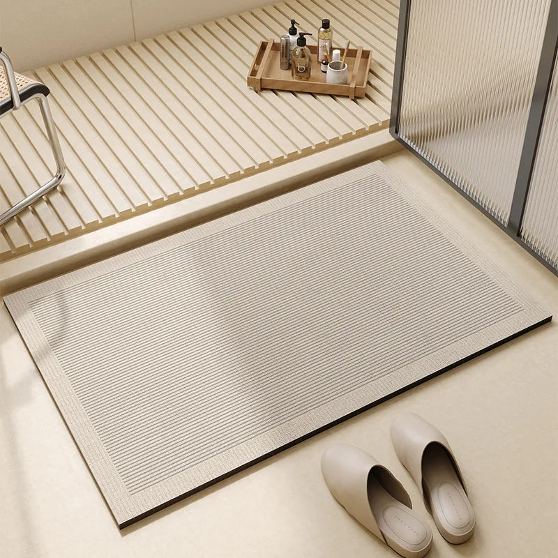 Super Absorbent Bath Mat | Woven Face, Low Flat Profile