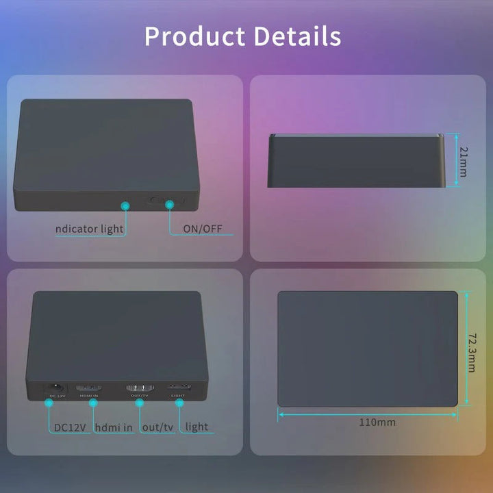 TV Backlight LED Strip with Real-Time HDMI Sync | 4K HDR Scene Sync | Wireless App and Smart Speaker Voice Control