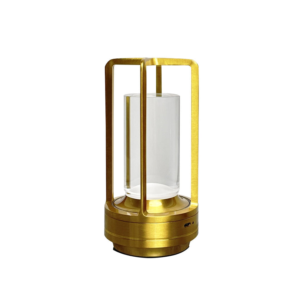 Table Lamp Cordless | Open Carry Frame, Dual Touch Control