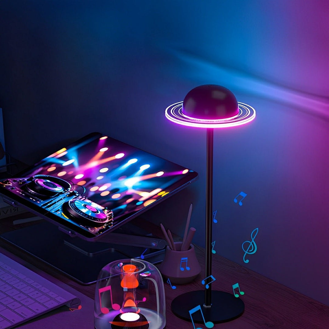 Table Lamp LED | Planet Ring Design, Dimmable Glow
