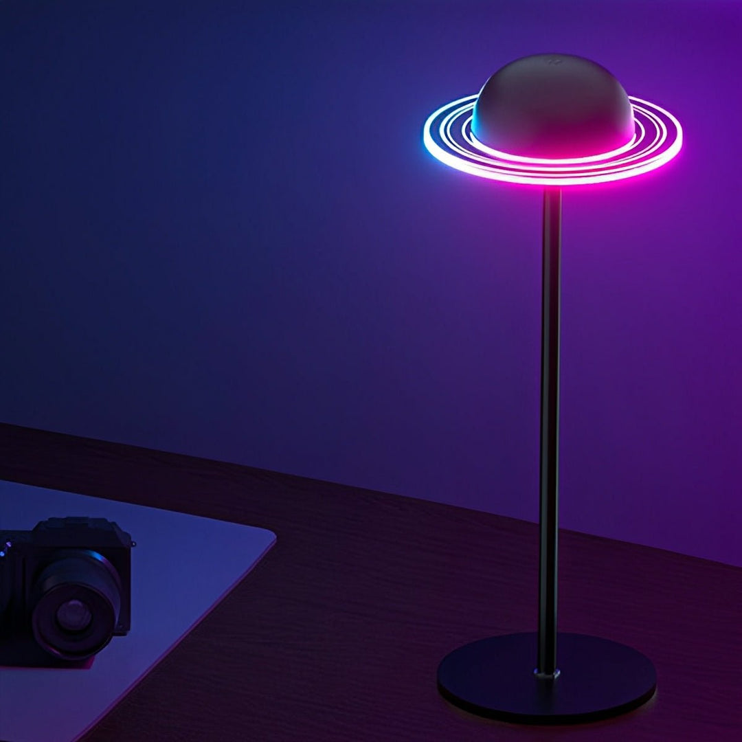 Table Lamp LED | Planet Ring Design, Dimmable Glow