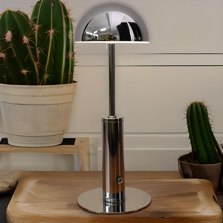 Table Lamp | Rechargeable Dome Shade With Touch Dimming