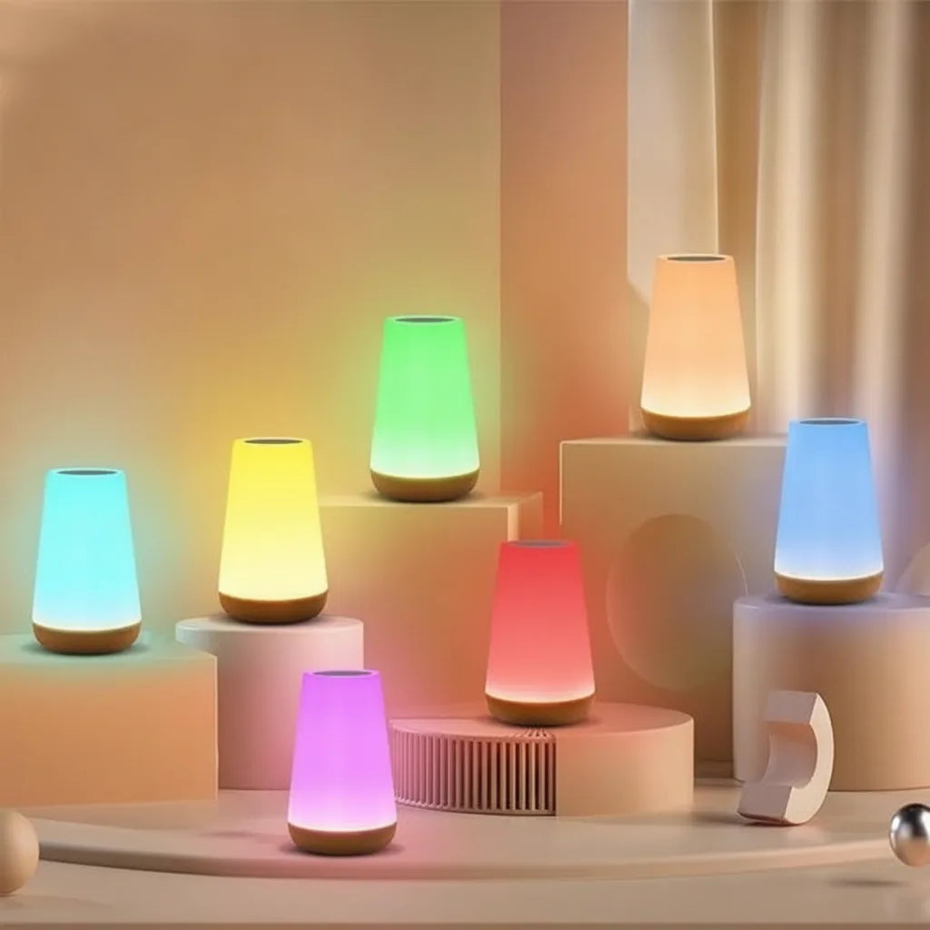 Table Lamp | Touch Control Cordless Bedside Light with Colour Modes and Timer