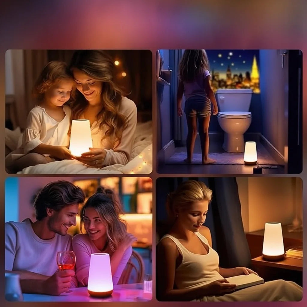 Table Lamp | Touch Control Cordless Bedside Light with Colour Modes and Timer