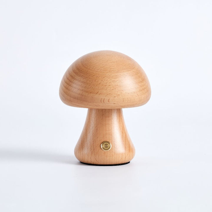 Table Lamp | Turned Mushroom Shape, Cordless And Dimmable