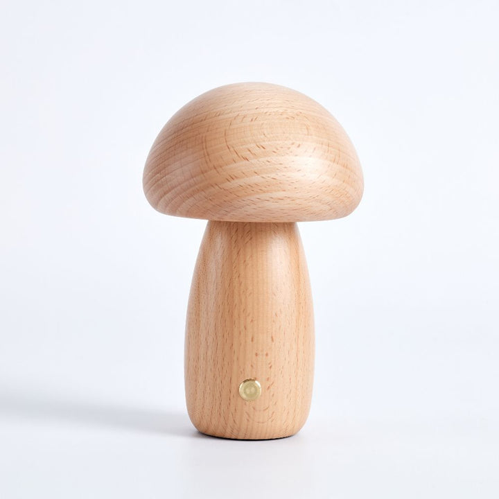 Table Lamp | Turned Mushroom Shape, Cordless And Dimmable