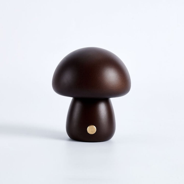 Table Lamp | Turned Mushroom Shape, Cordless And Dimmable