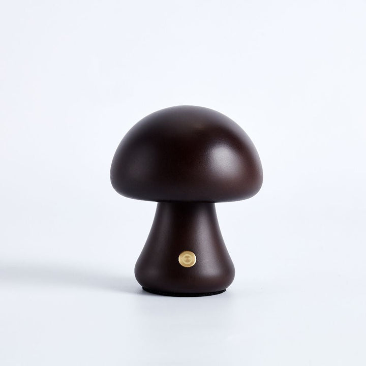 Table Lamp | Turned Mushroom Shape, Cordless And Dimmable