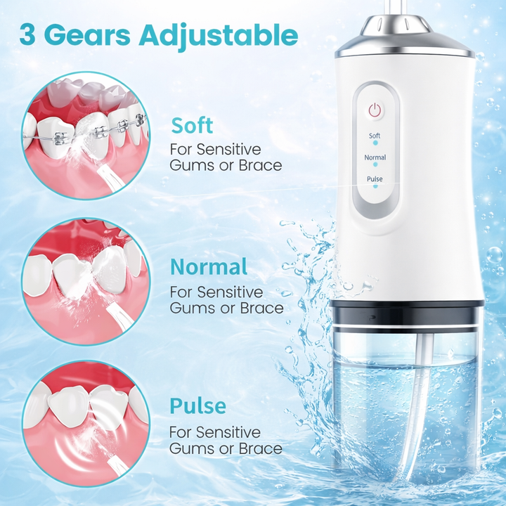 Tap Water Flosser | Adjustable Pressure Settings for Gentle to Intense Clean | Removes Plaque Between Teeth for a Fresher Smile