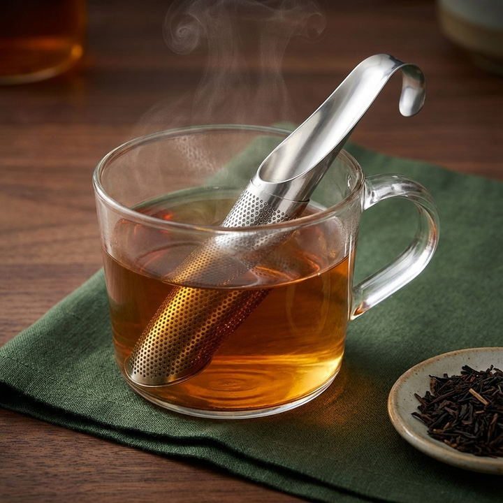 Stainless Steel Tea Infuser | Fine Mesh Loose Leaf Strainer | Reusable, Dishwasher-Safe Tea Steeper for Cups and Teapots 4