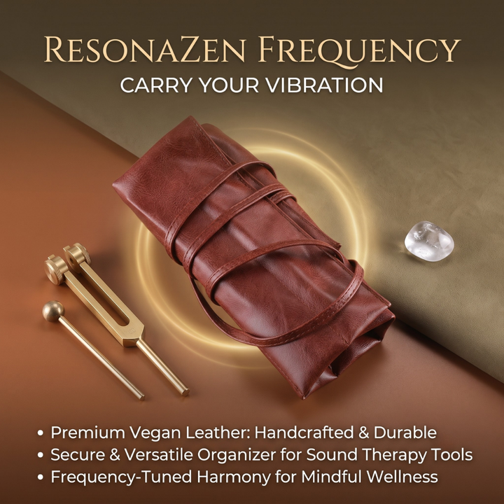 Therapeutic Sound Set | Four Weighted Forks With Mallet And Puck